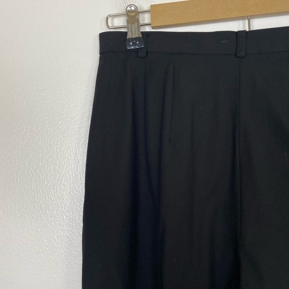 Talbots Women's Pants Size 10P Color Black Pleated Trousers Stretch High Rise - Picture 7 of 13